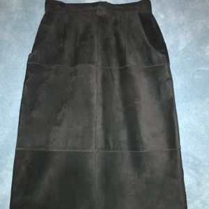 Black Suede skirt, size 6